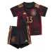 Německo Thomas Muller #13 Dětské Venkovní dres komplet MS 2022 Krátký Rukáv (+ trenýrky)
